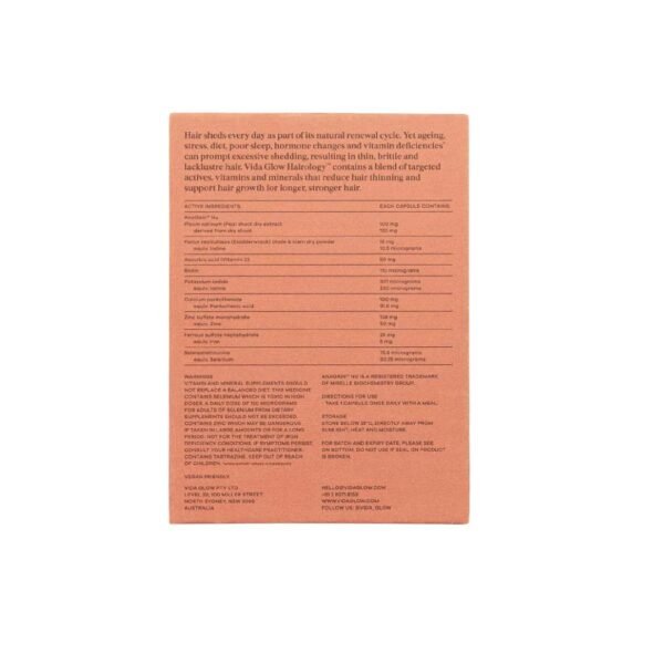 Vida Glow Hairology Advanced Repair | 30 Capsules