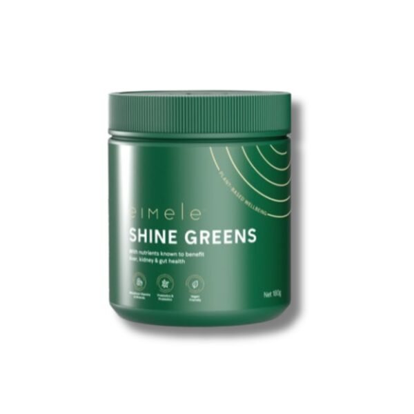 Eimele Shine Greens 180g greens powder front view