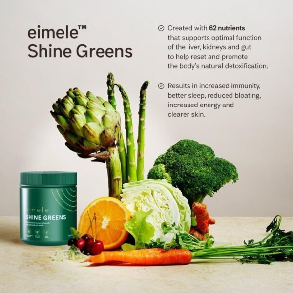 Eimele Shine Greens with vegetables and fruits for daily wellbeing