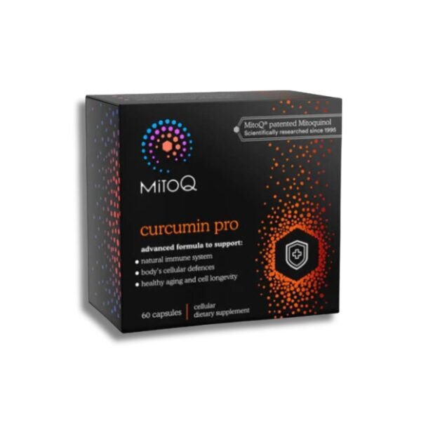 MitoQ Curcumin Pro 60 Capsules supplement box