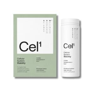 SRW Cel1 Cellular Protection 60 Capsules SRW Cel1 cellular protection supplement box and bottle, 60 capsules