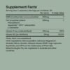 SRW Cel2 supplement facts with NMN, pterostilbene, astaxanthin and vitamins