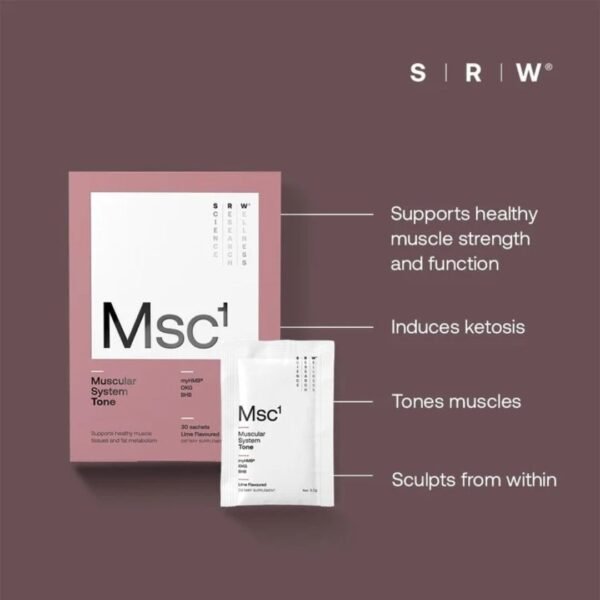 SRW MSC1 Tone benefits including support for muscle strength, tone and healthy body composition