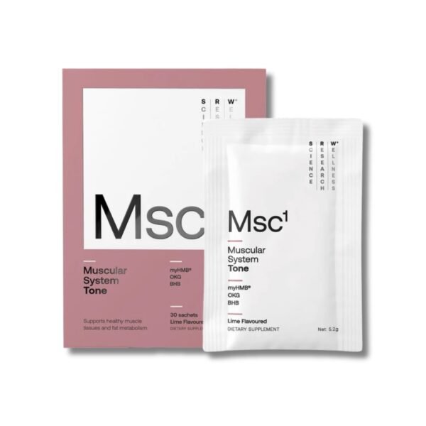 SRW MSC1 Tone muscular system tone supplement box and lime flavoured sachet
