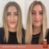 Hair appearance comparison from week 1 to week 12