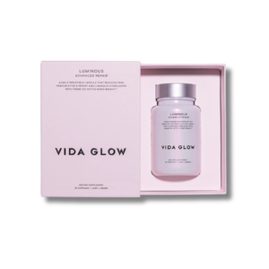 Vida Glow Luminous Advanced Repair box and bottle with 30 capsules